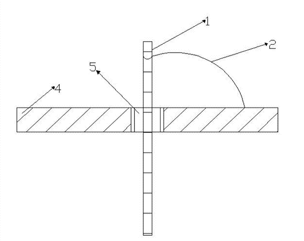 Power signal wall through connecting device avoiding short circuit