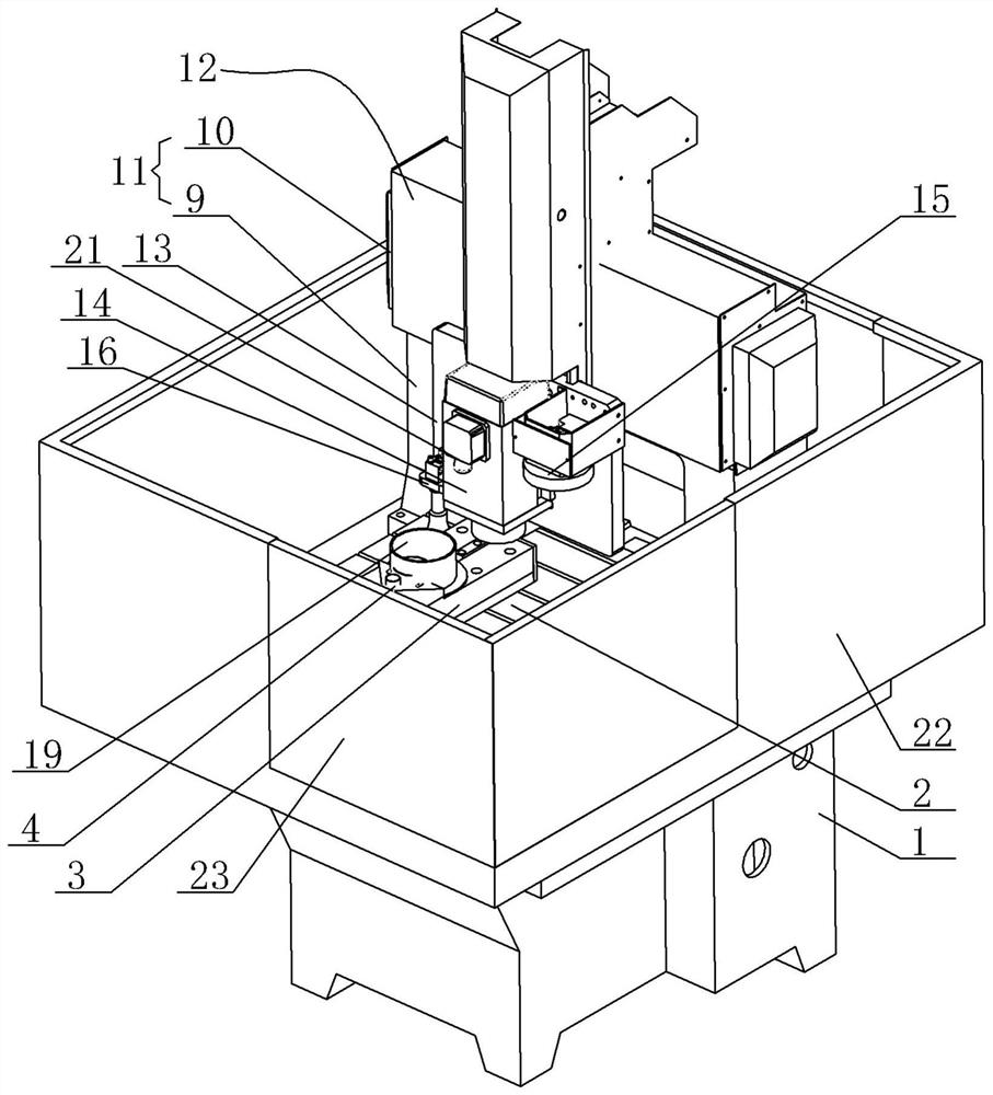 Disc part flexible chamfering machine based on machine vision