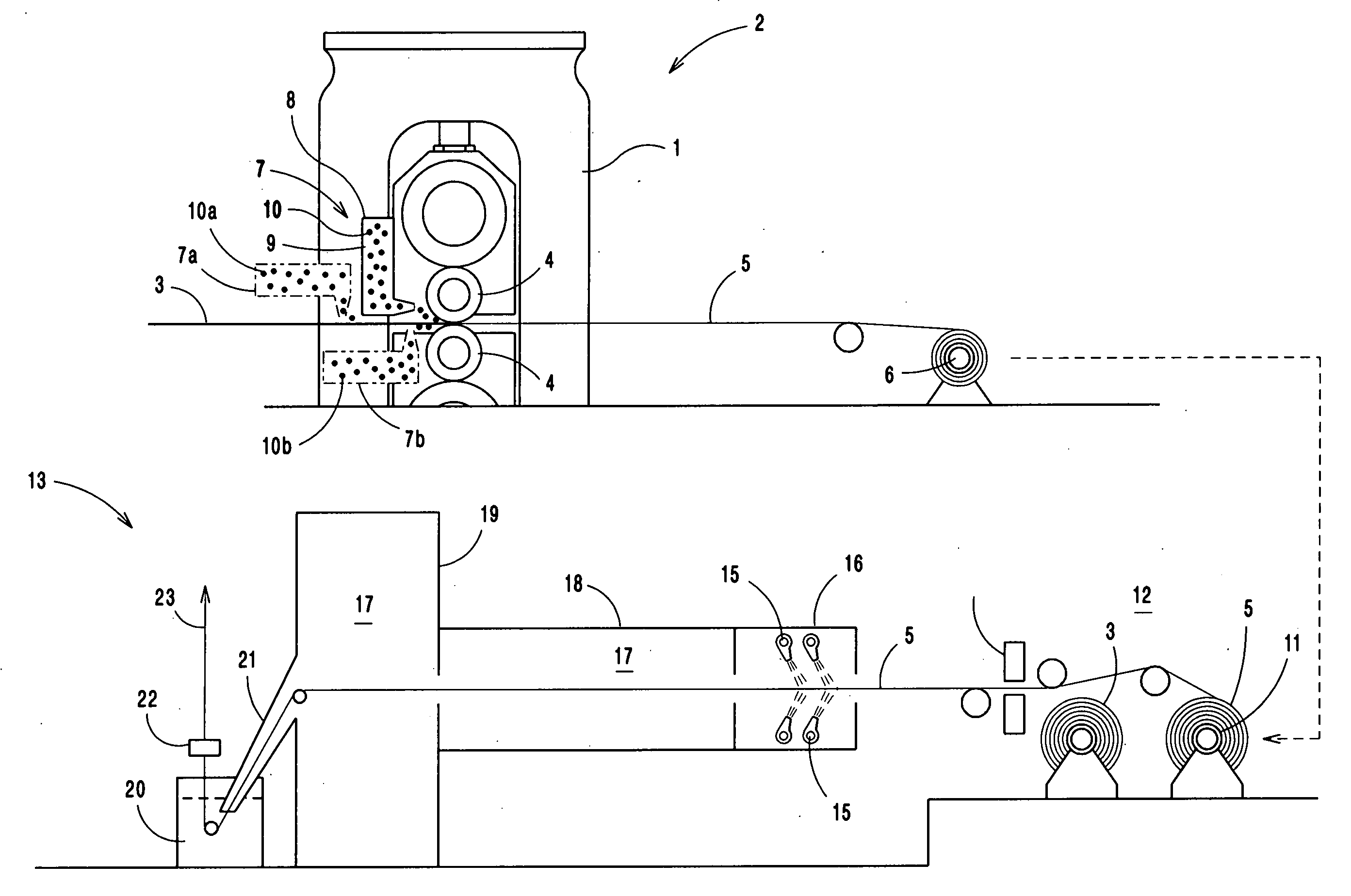 Process for applying a metallic coating, an intermediate coated product, and a finish coated product