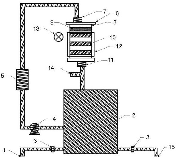 Reactor for continuous flow photocatalytic degradation of organic micropollutants