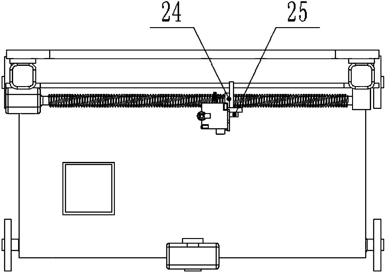 A wall automatic slotting device