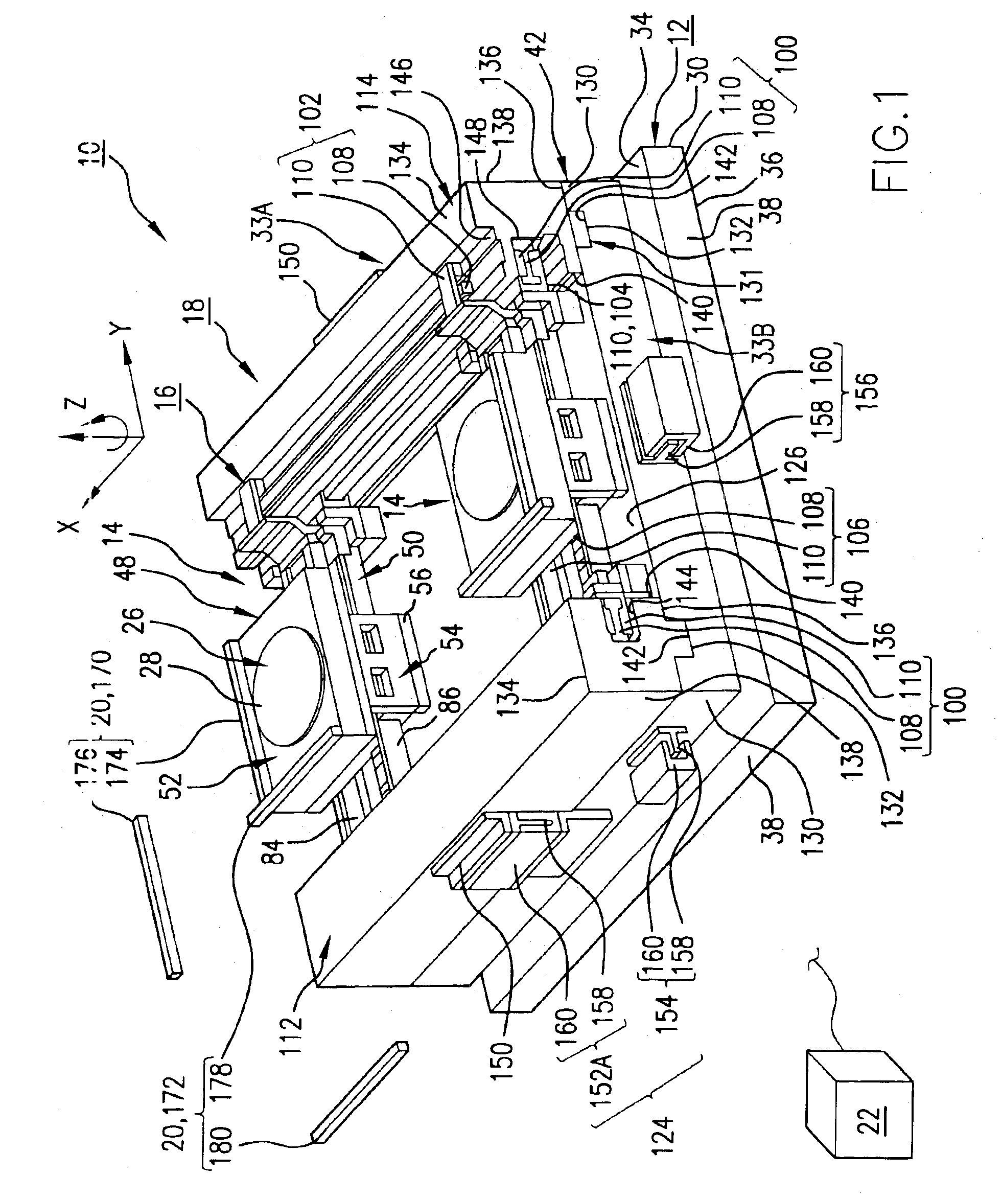 System and method for resetting a reaction mass assembly of a stage assembly