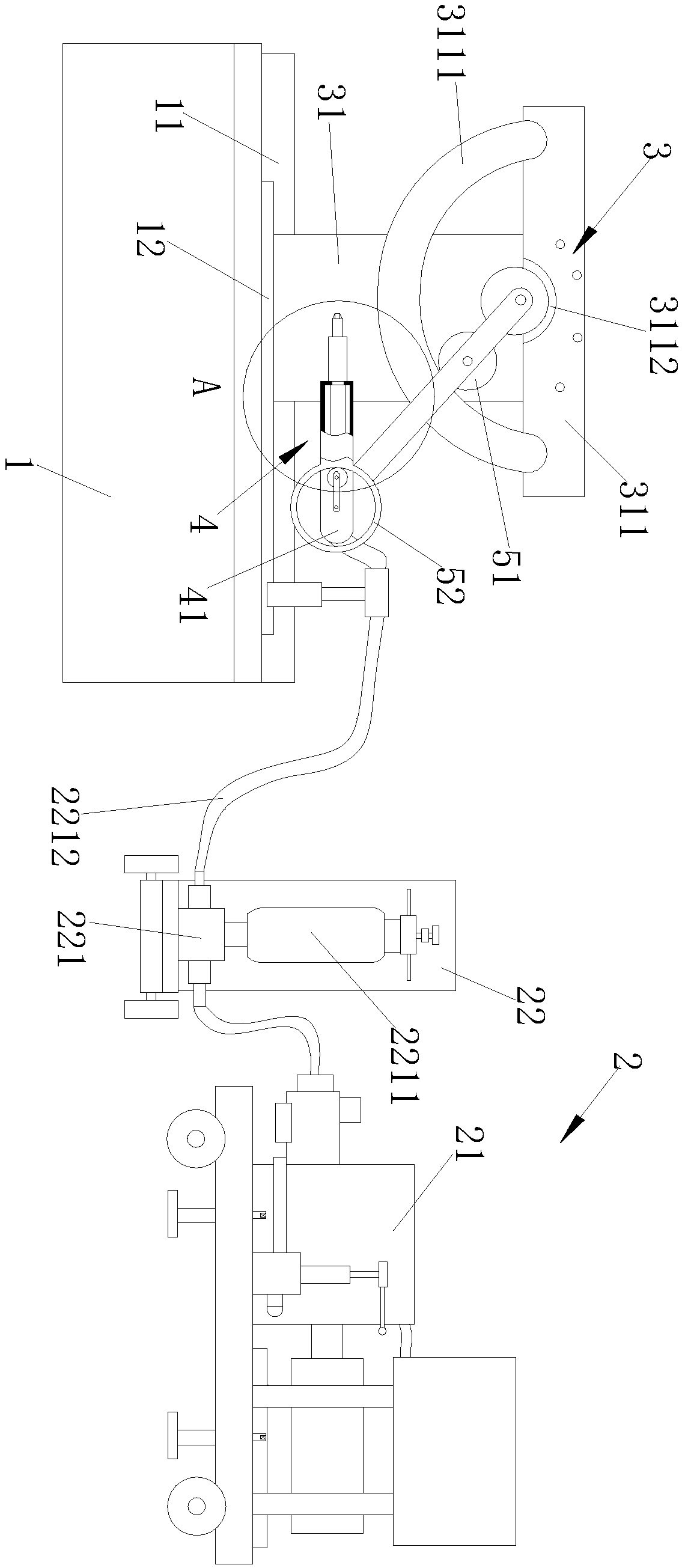 Cycloid pin type non-equidistant polar coordinate irregular workpiece water jet cutting device