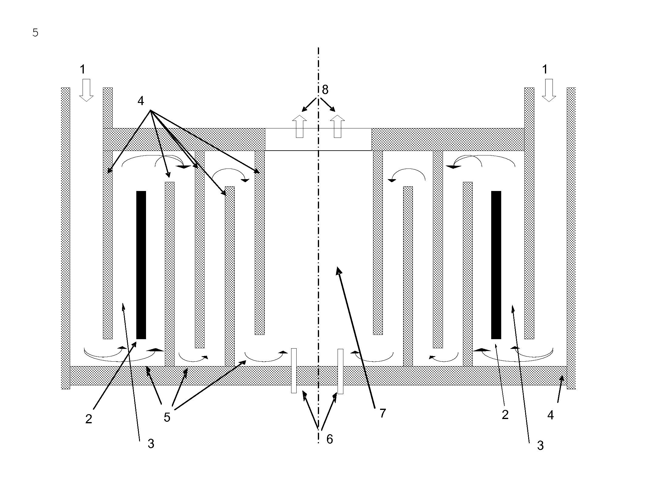 Reactor and process for endothermic gas phase reaction in a reactor