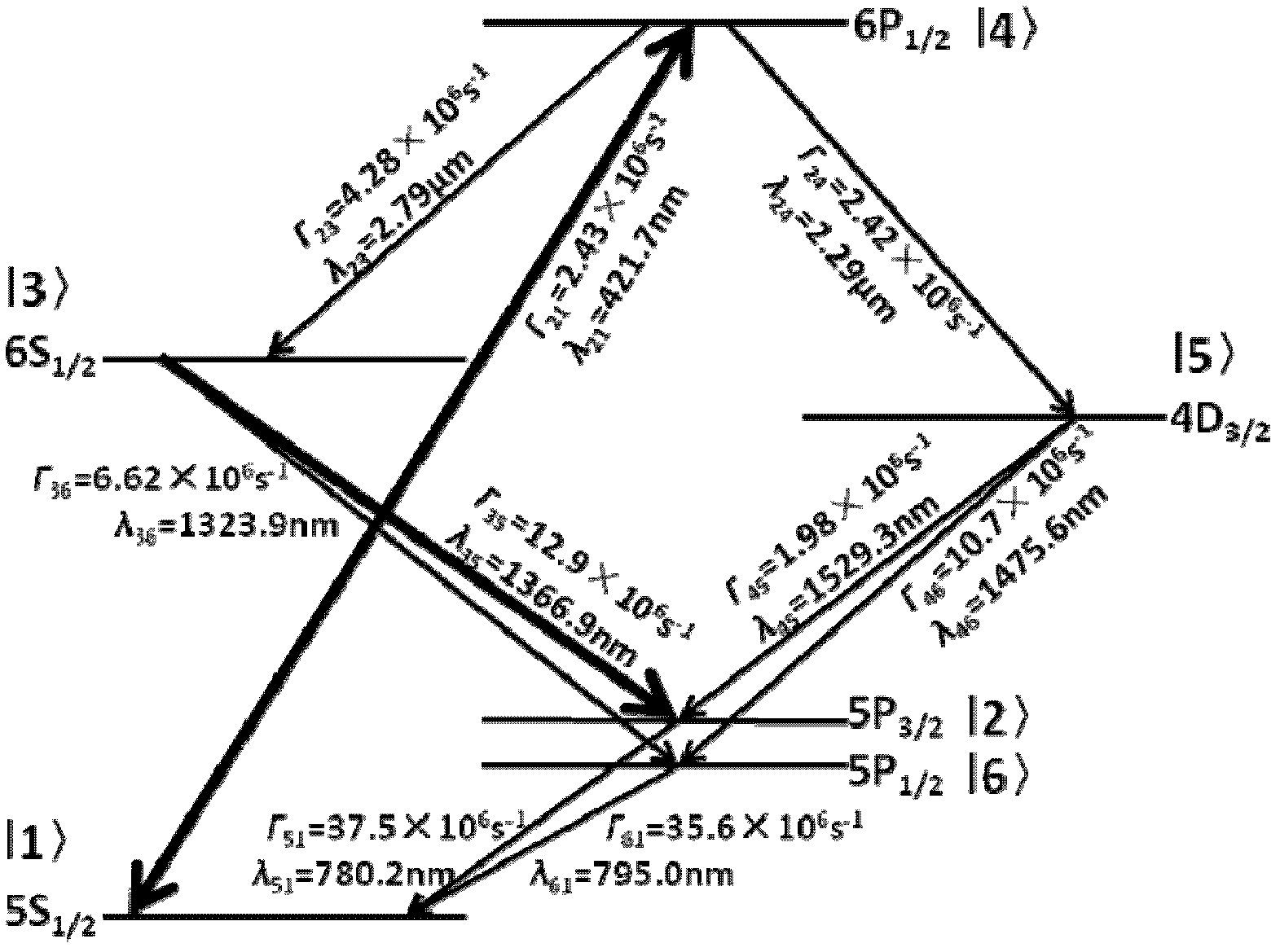 Active laser frequency standard based on four-energy-level quantum system