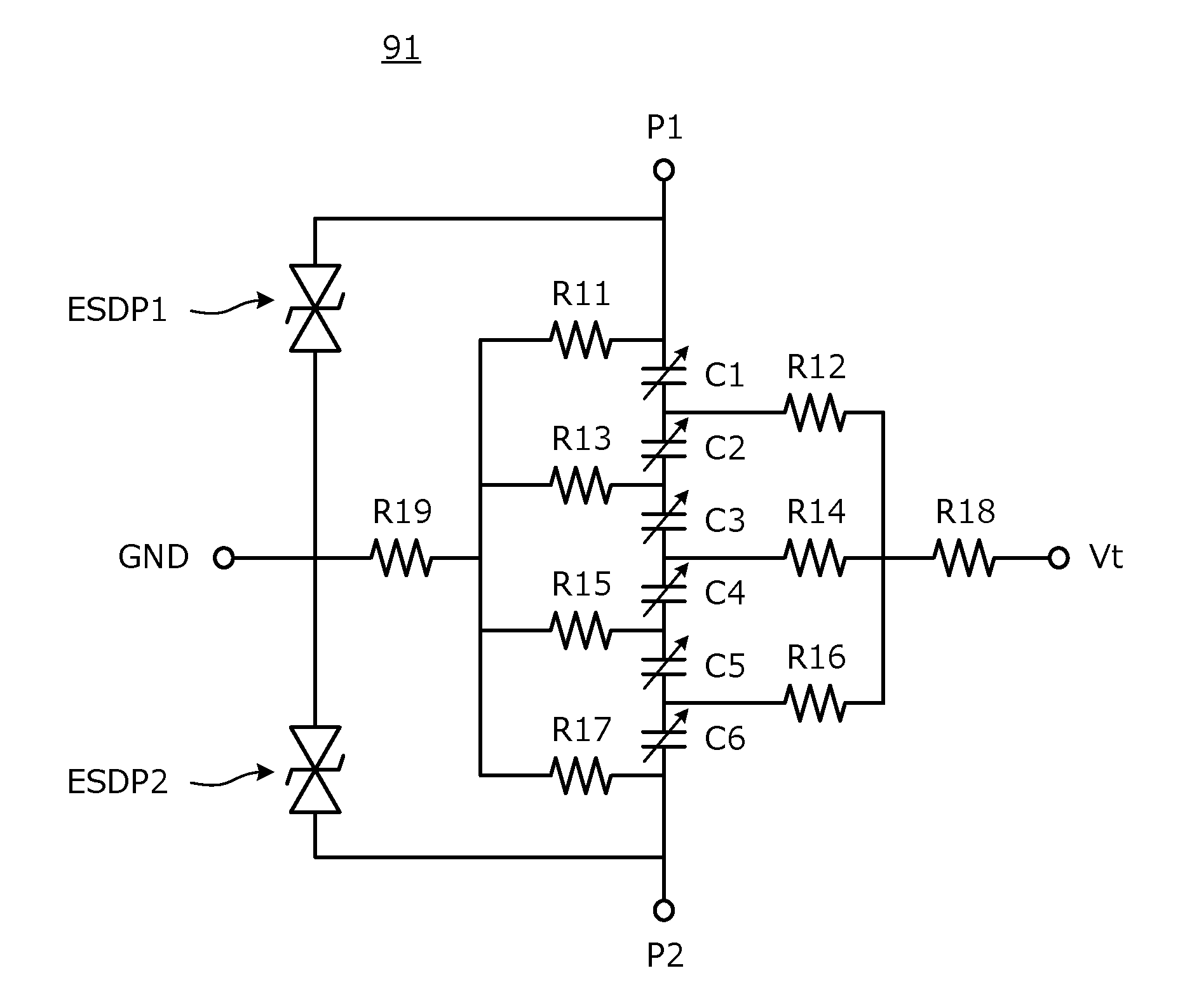 Variable capacitance device