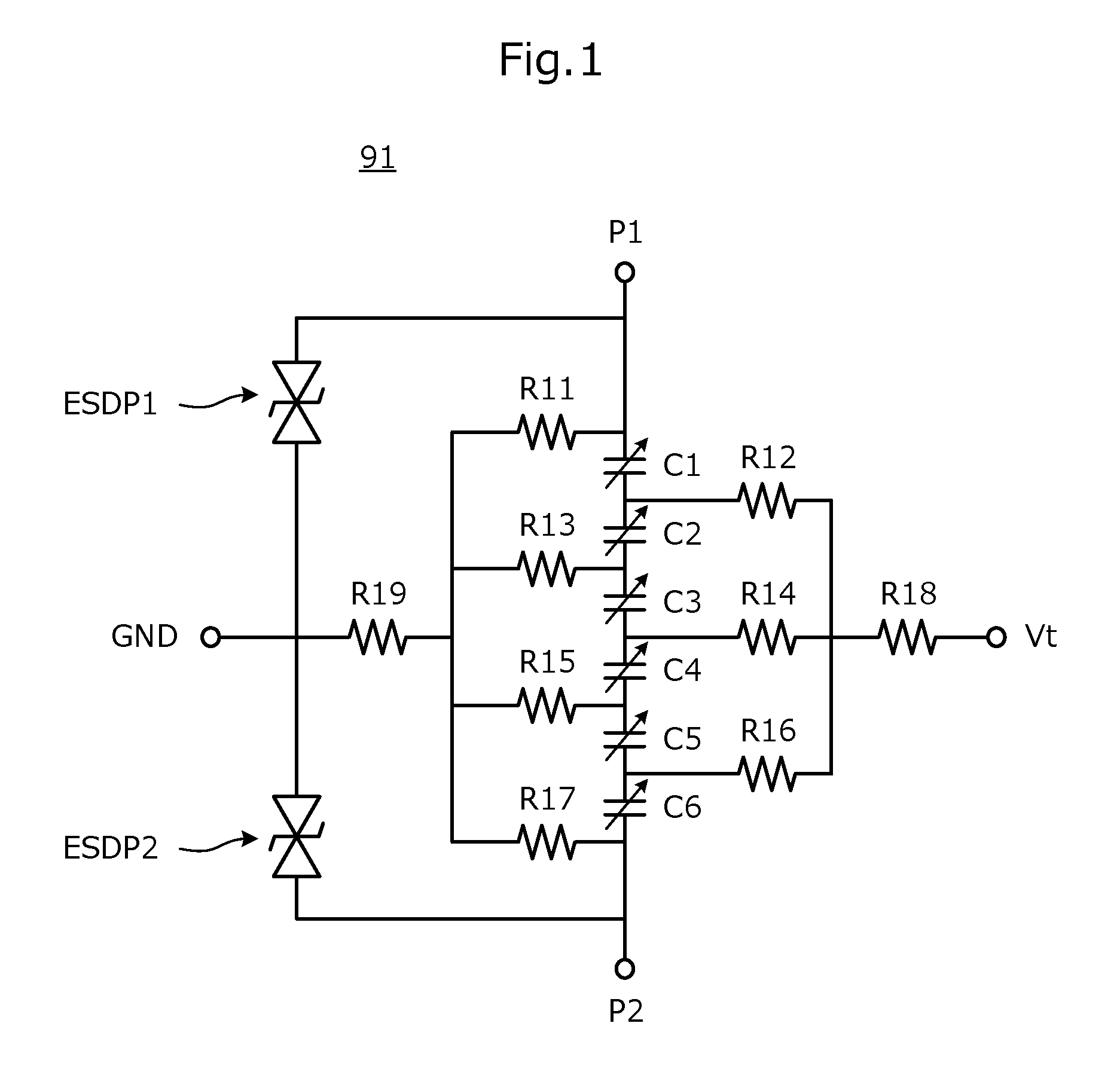 Variable capacitance device