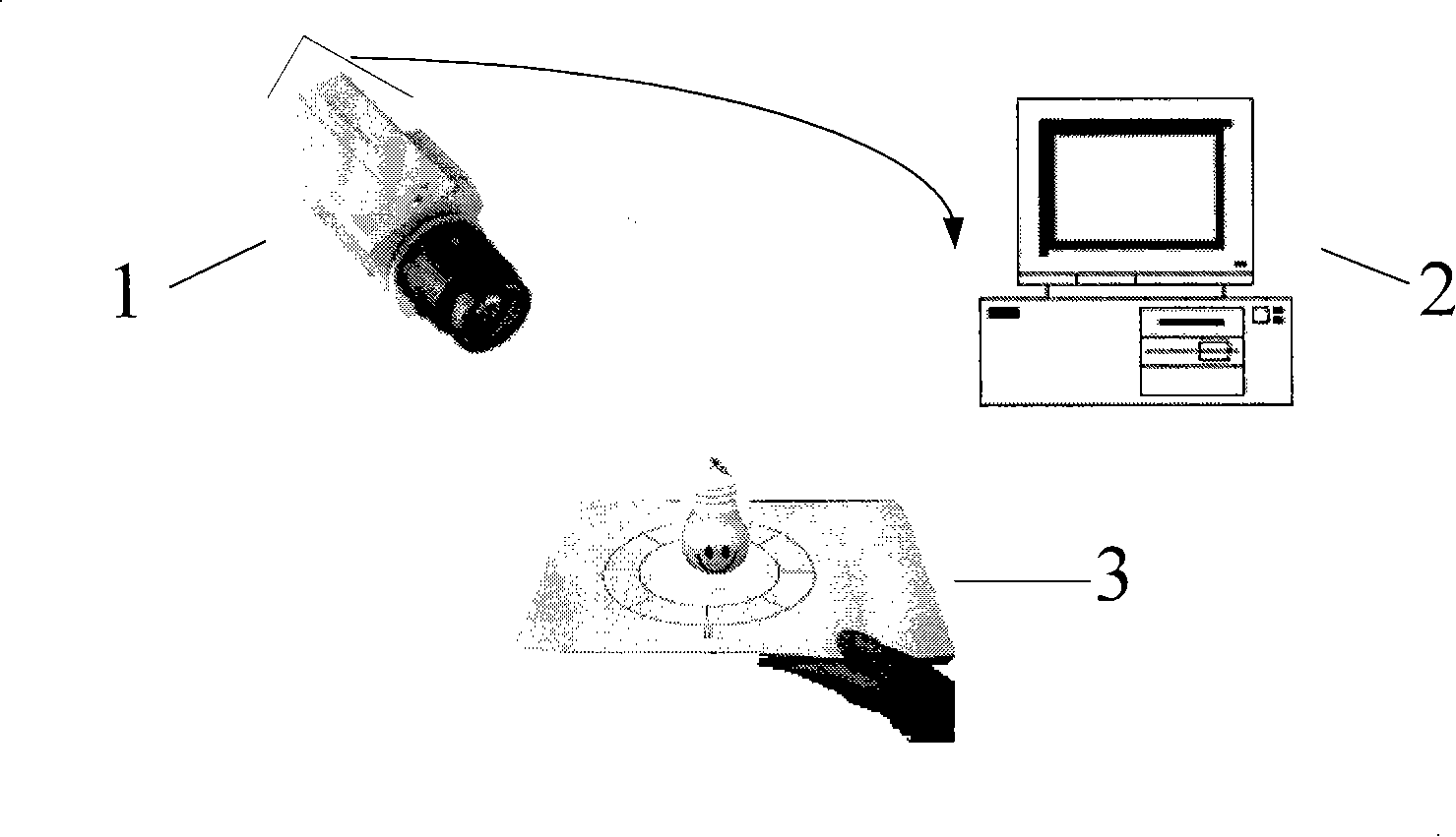 Free multi-vision angle, real-time three-dimensional reconstruction system and method