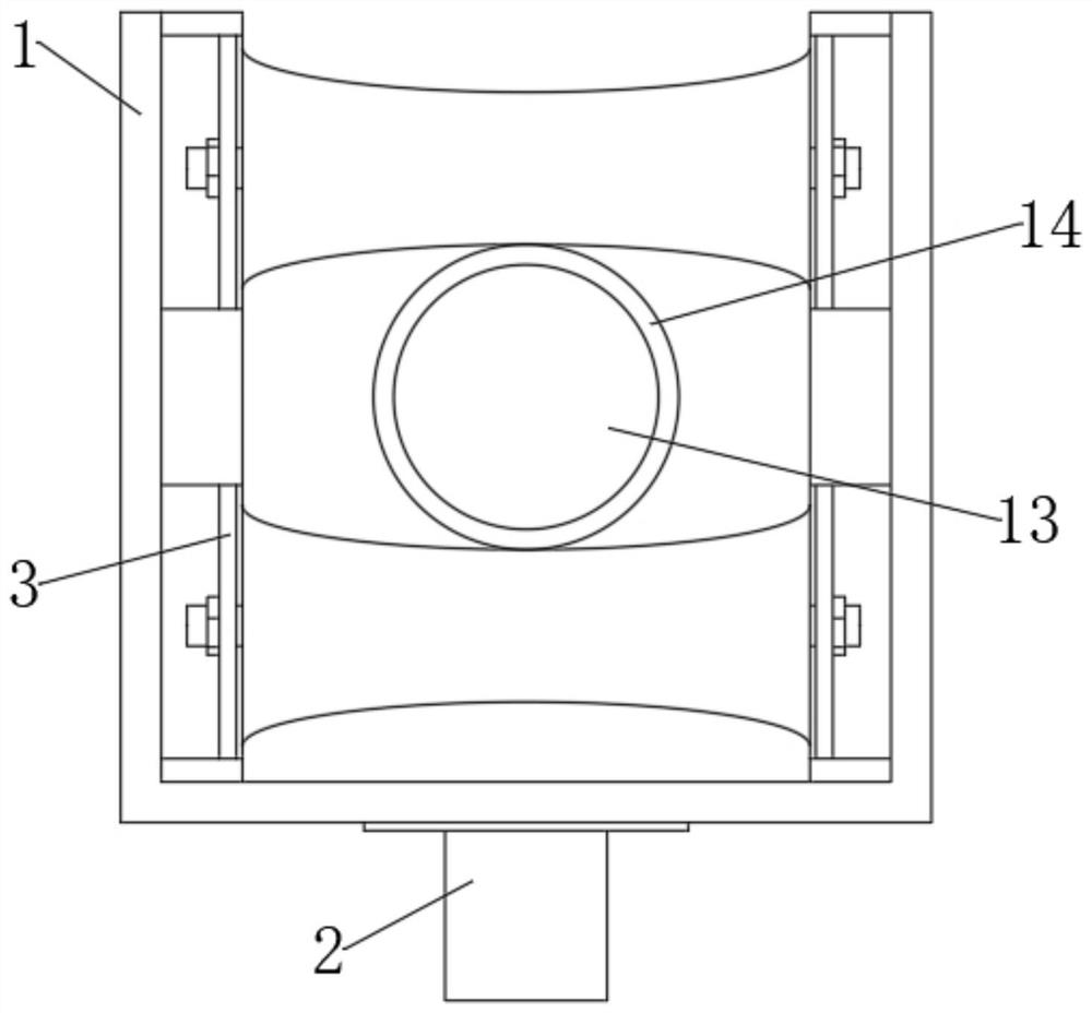 Elevator compensation chain guiding control device