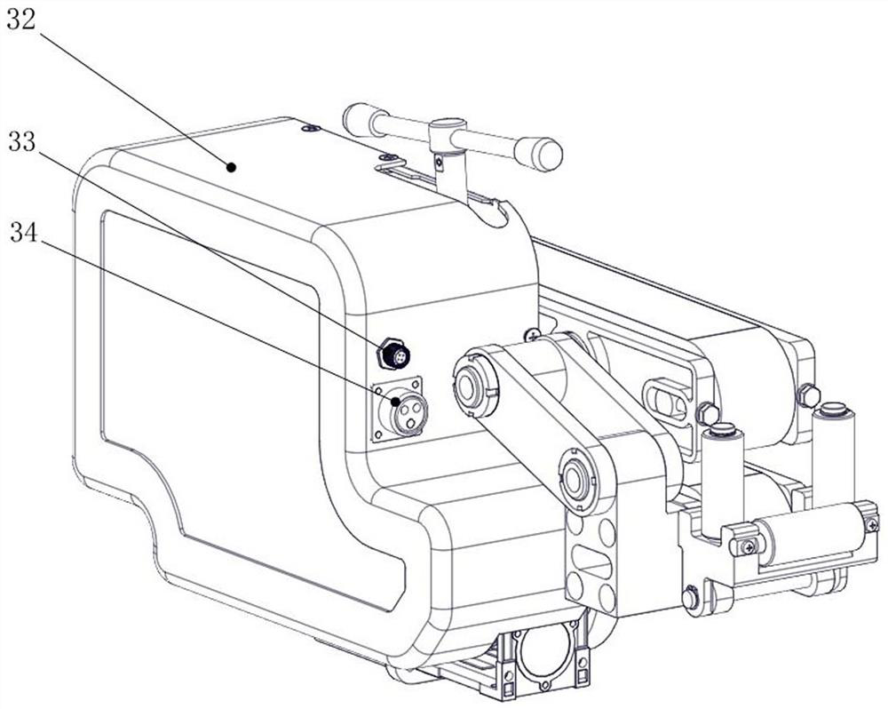 Light cable traction device