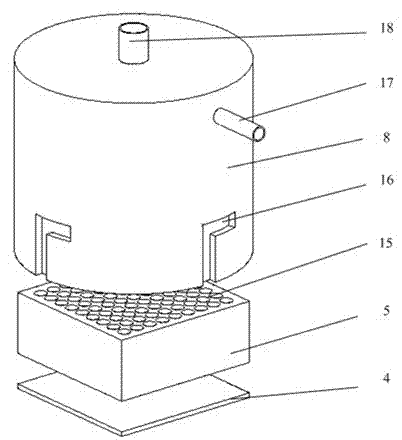 Magnetic force controlled ink permeating type micro-contact printing device