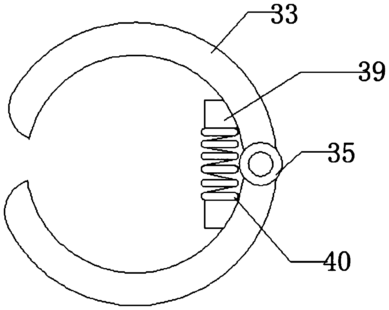 Municipal wall adlet cleaning device