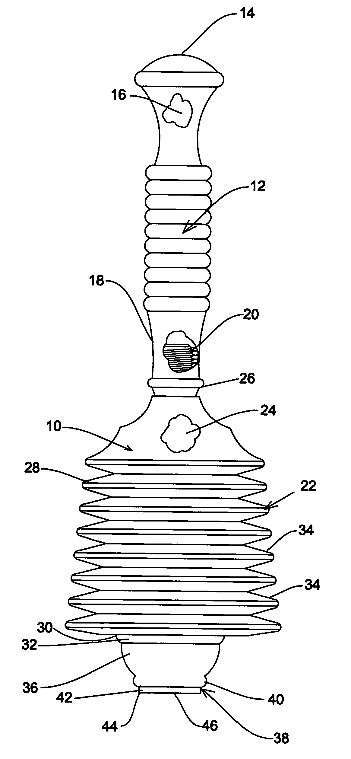 Toilet and sink drain plunger