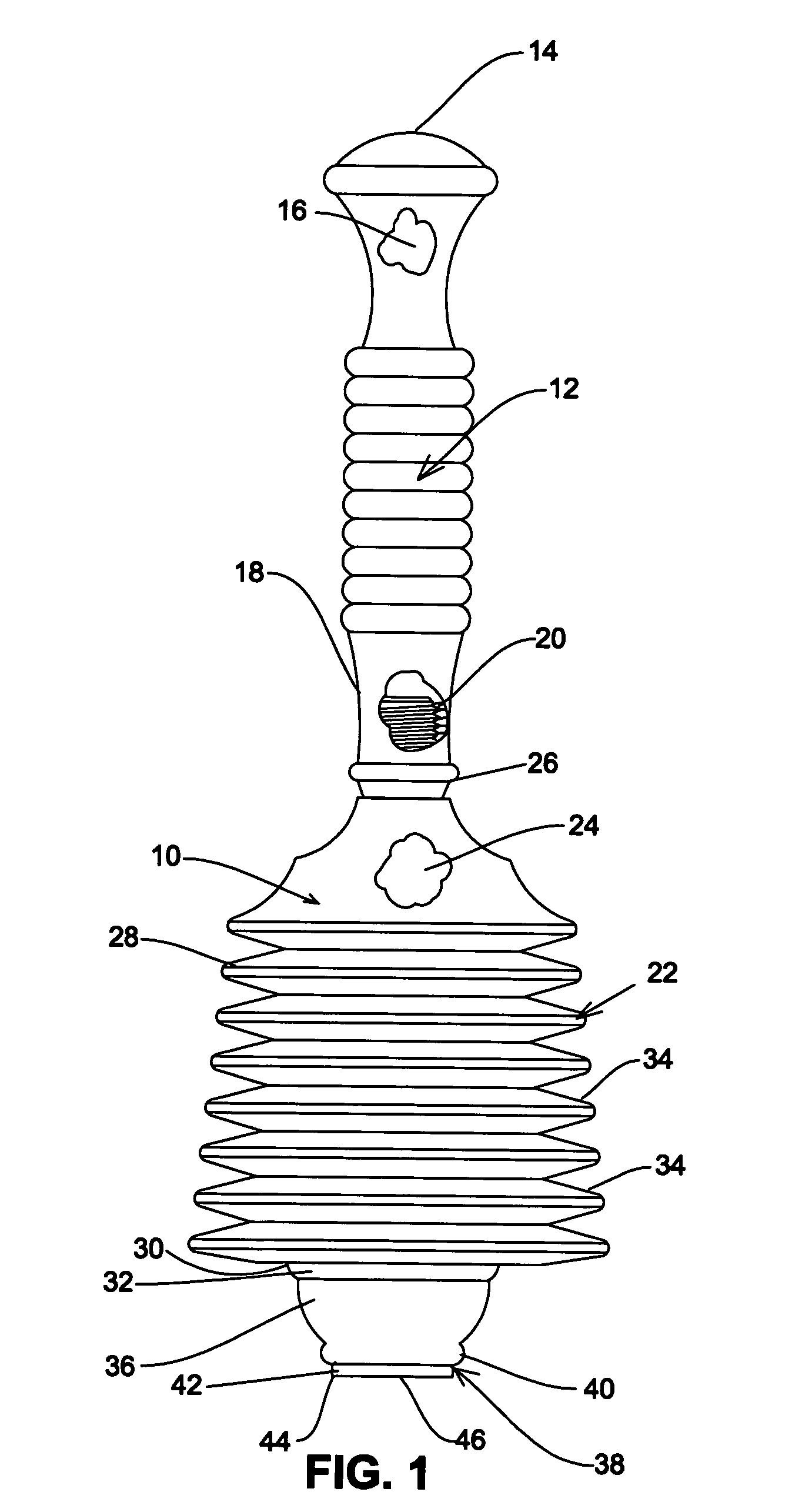 Toilet and sink drain plunger