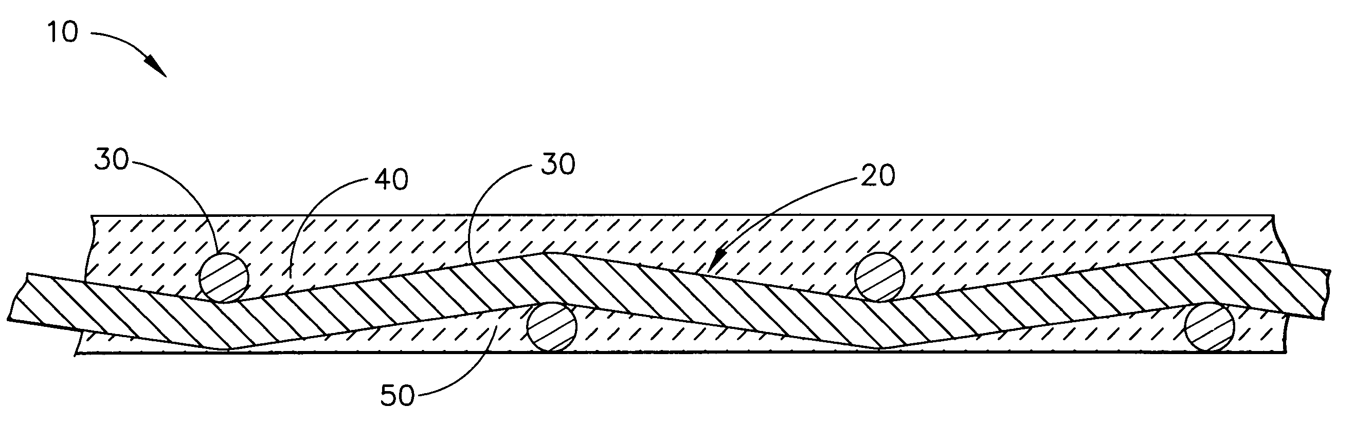 Integral composite structural material