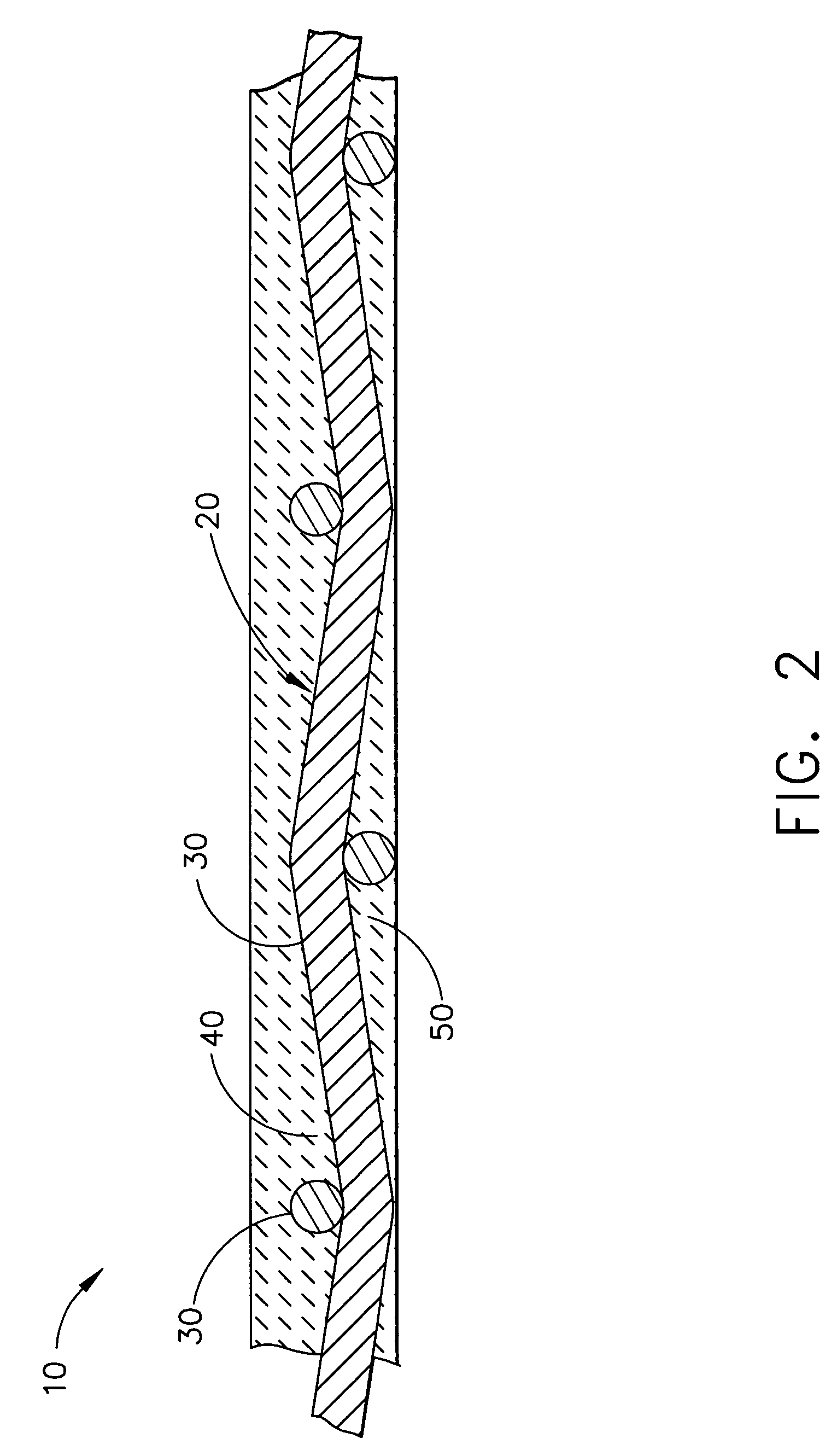 Integral composite structural material