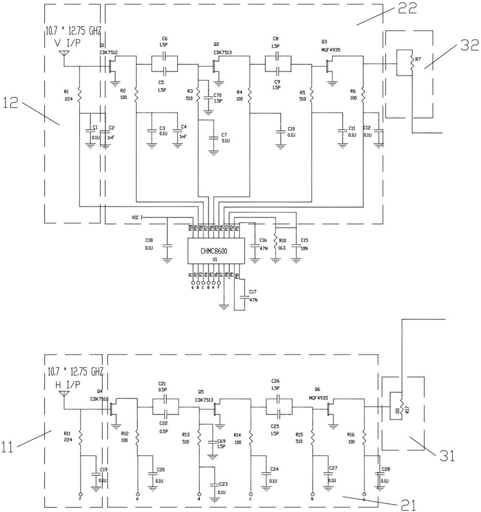 Low noise block circuit and low noise block