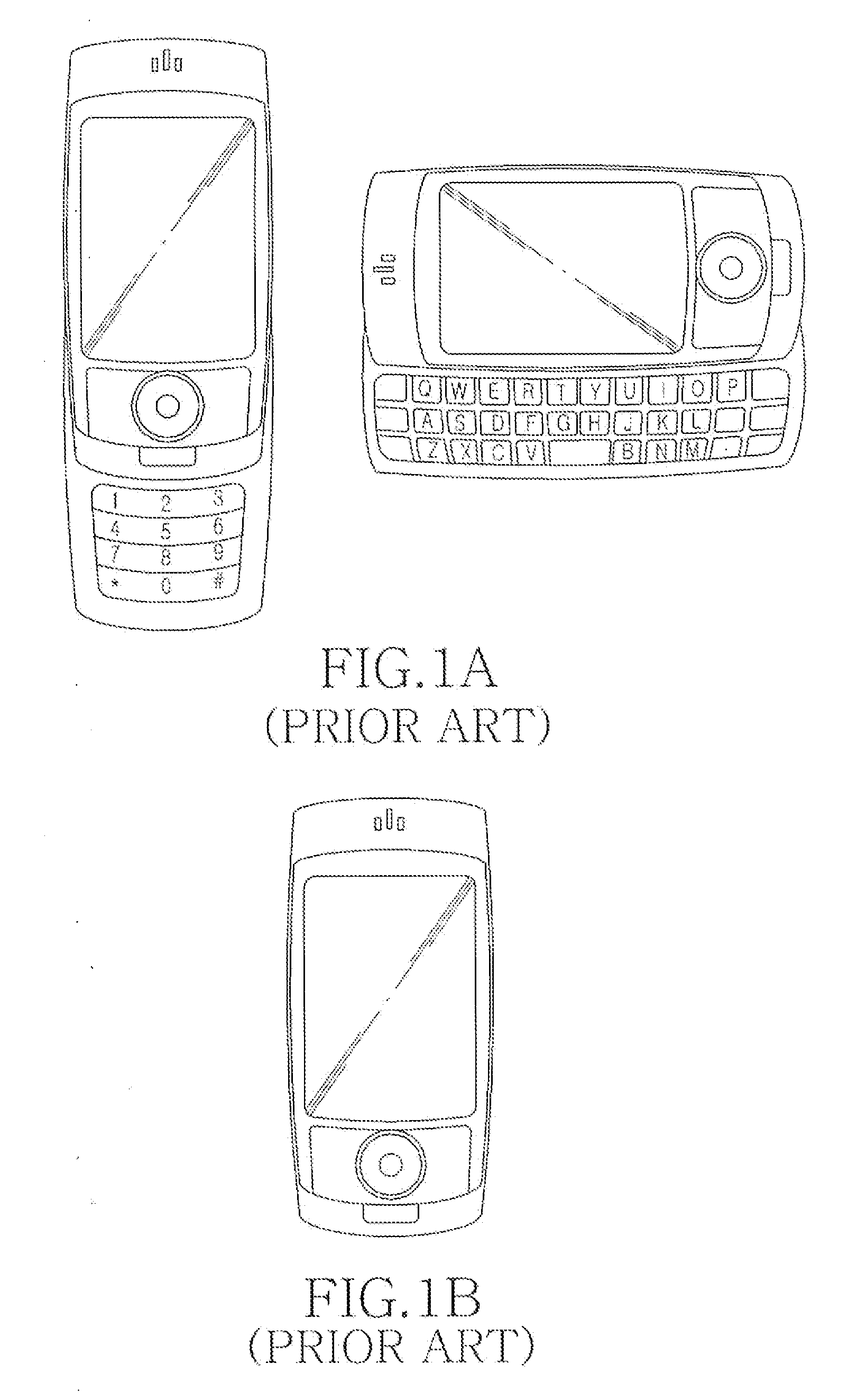 Adaptive keypad device for portable terminal and control method thereof