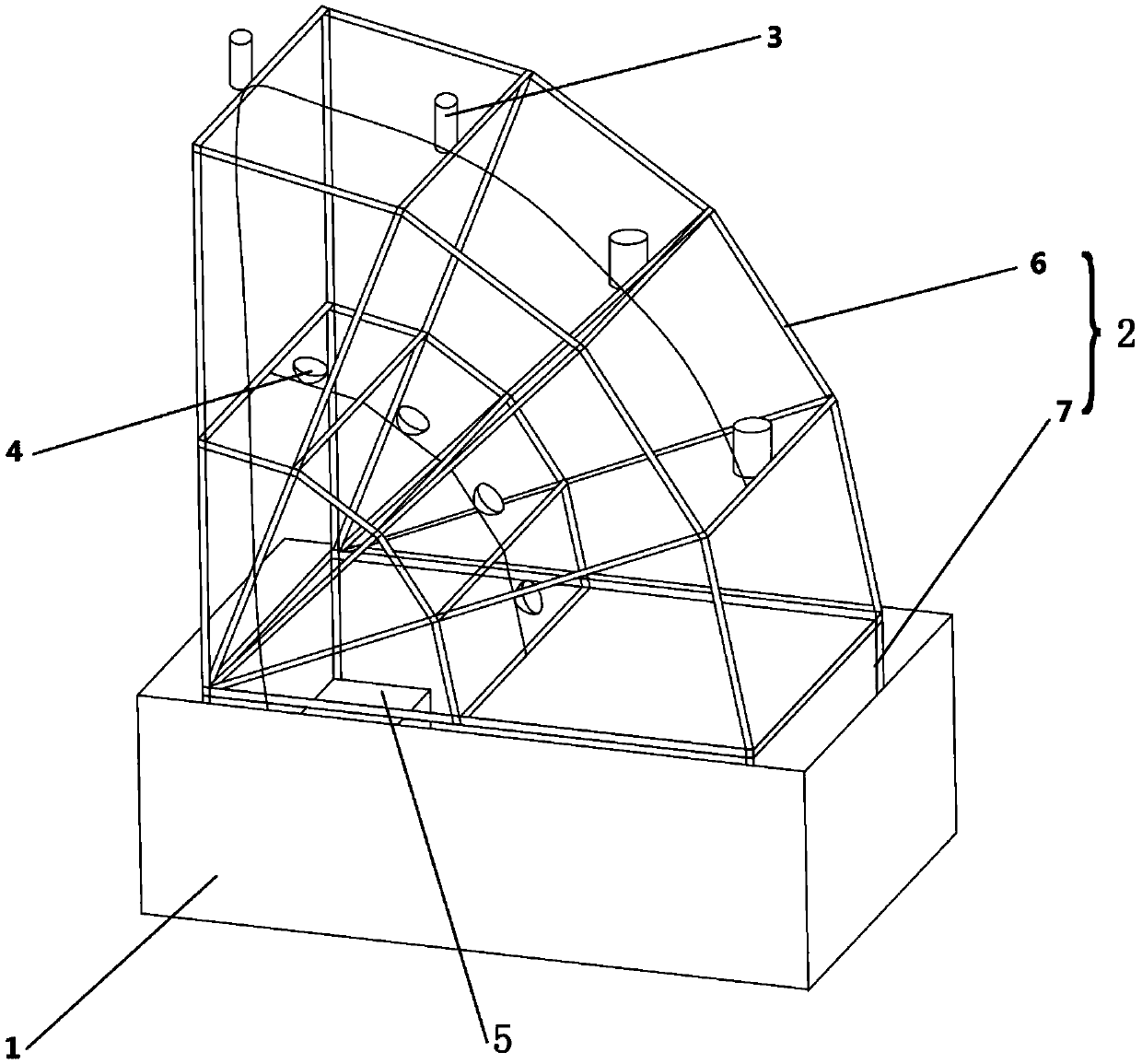 Tunnel disease image acquisition device with automatic photographing function