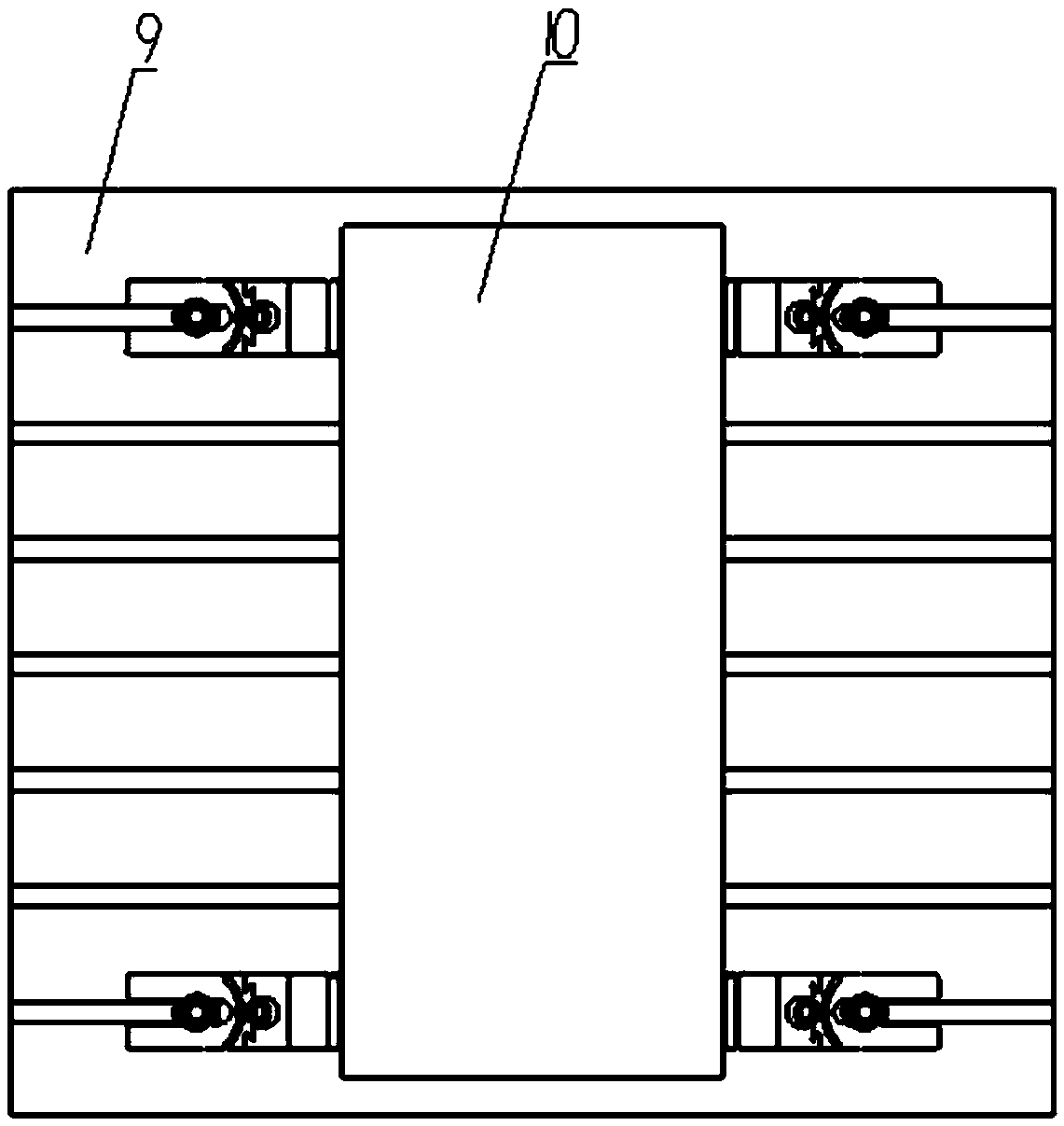 Thread self-locking lateral compressing mechanism