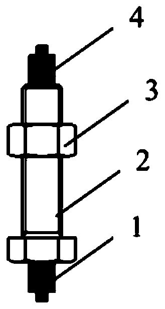 Nonlinear ultrasonic detection method for axial stress of bolt