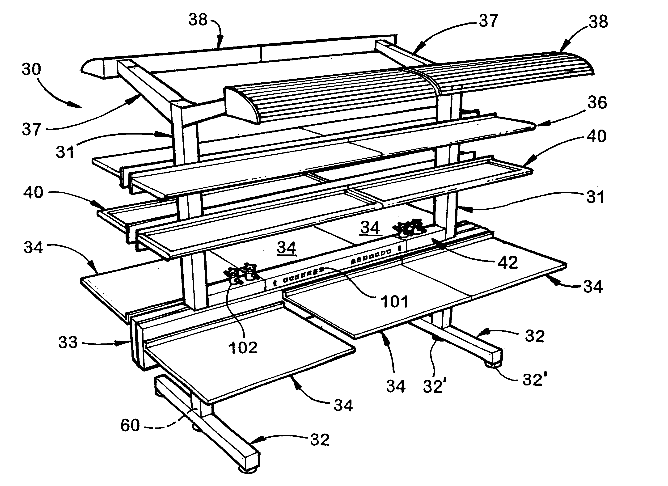 Laboratory furniture unit