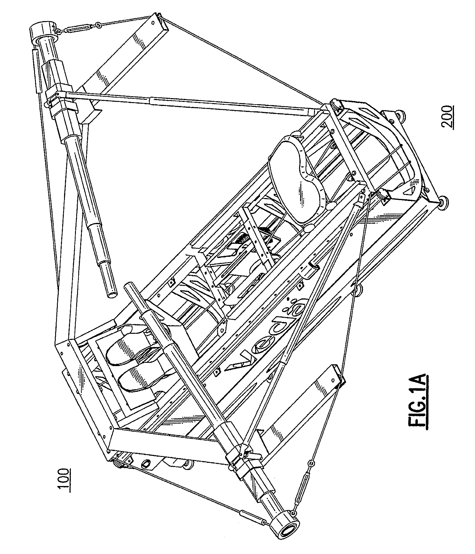 Simulated rowing machine