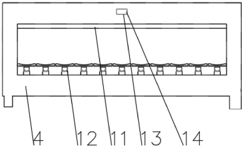 Wall type landscape flowerpot rack based on air compression locking