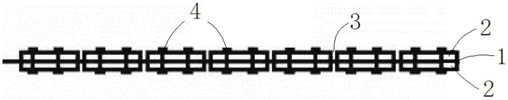 Two-surface-riveted flexible stab-resistant material and preparation method thereof