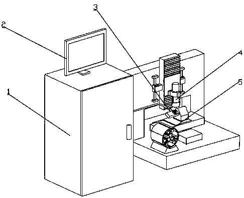 Artificial bone surface function microstructure machining device and machining method