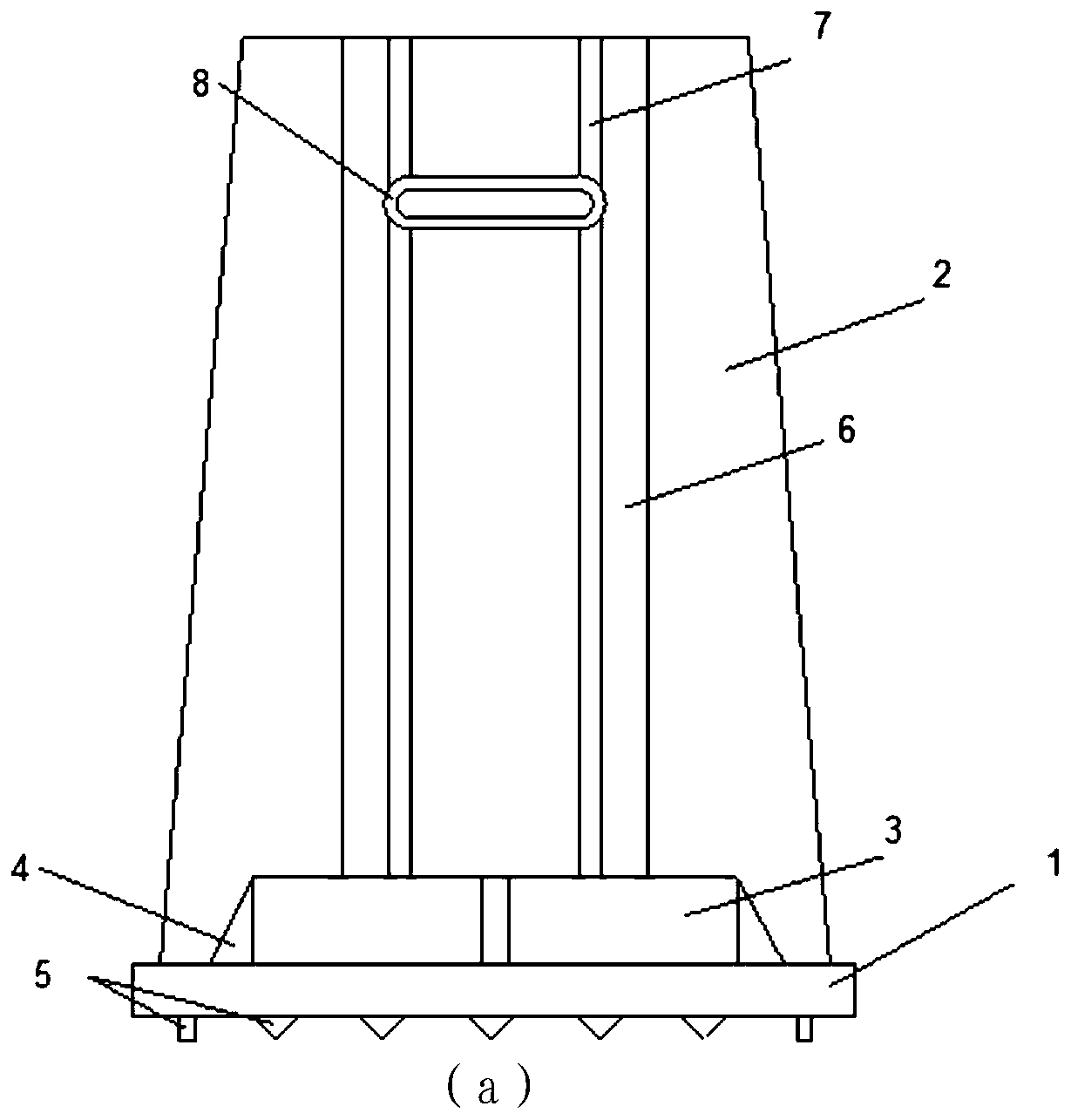 Mining L type steel column shoe