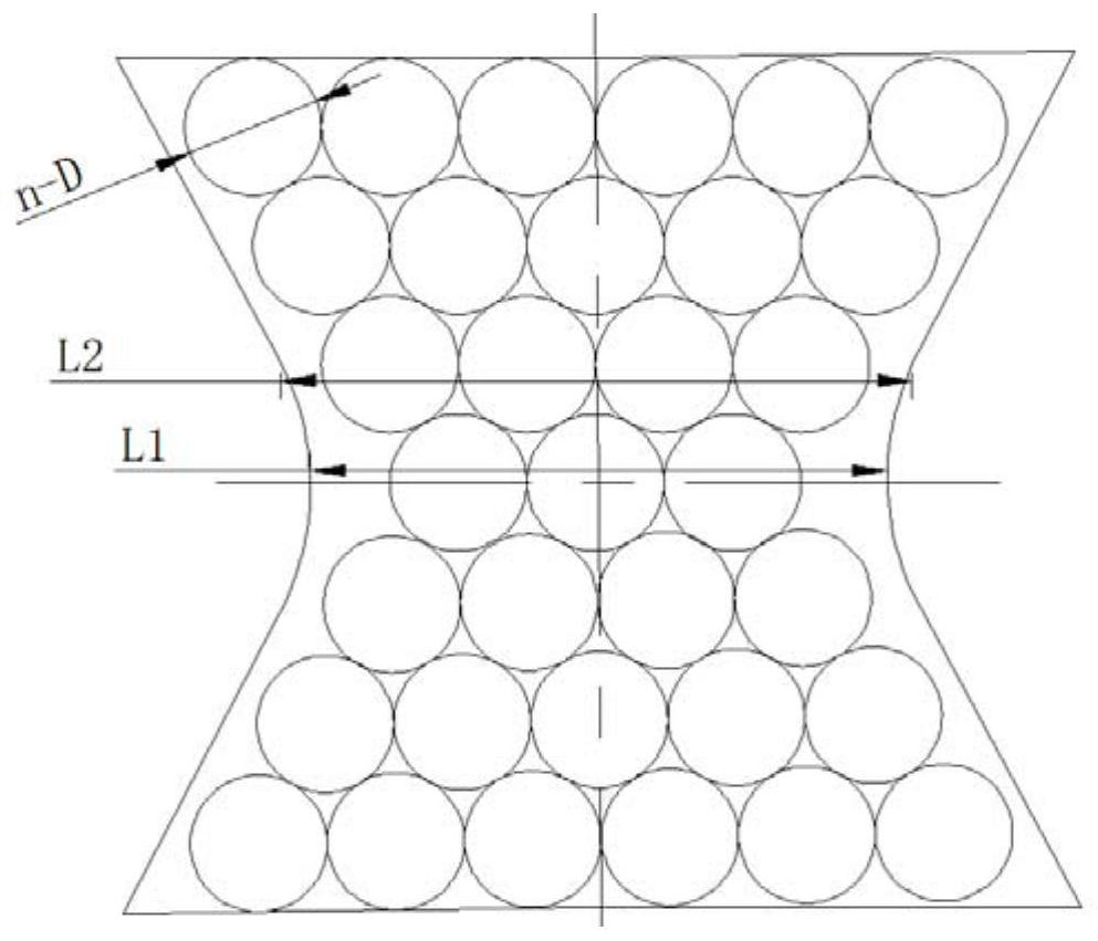 A non-positive Poisson's ratio cushioning energy-absorbing structure filled with circular tubes