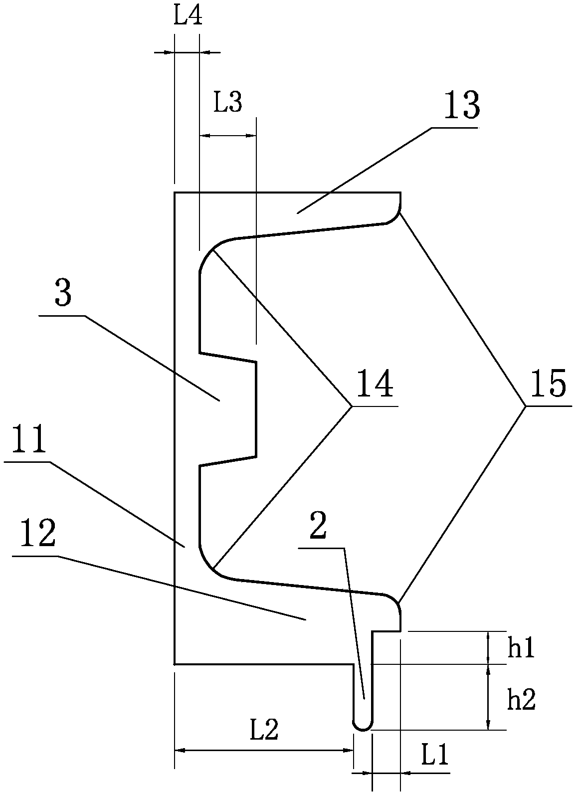 High-strength special-shaped channel steel