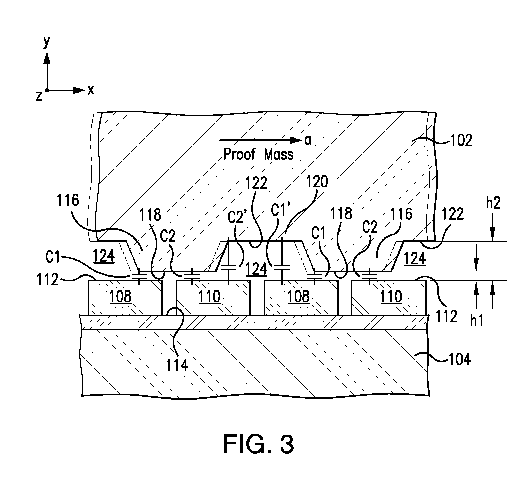 In-plane capacitive MEMS accelerometer