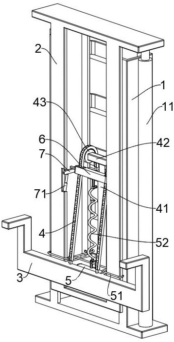 Lubrication stacking machine portal frame assembly