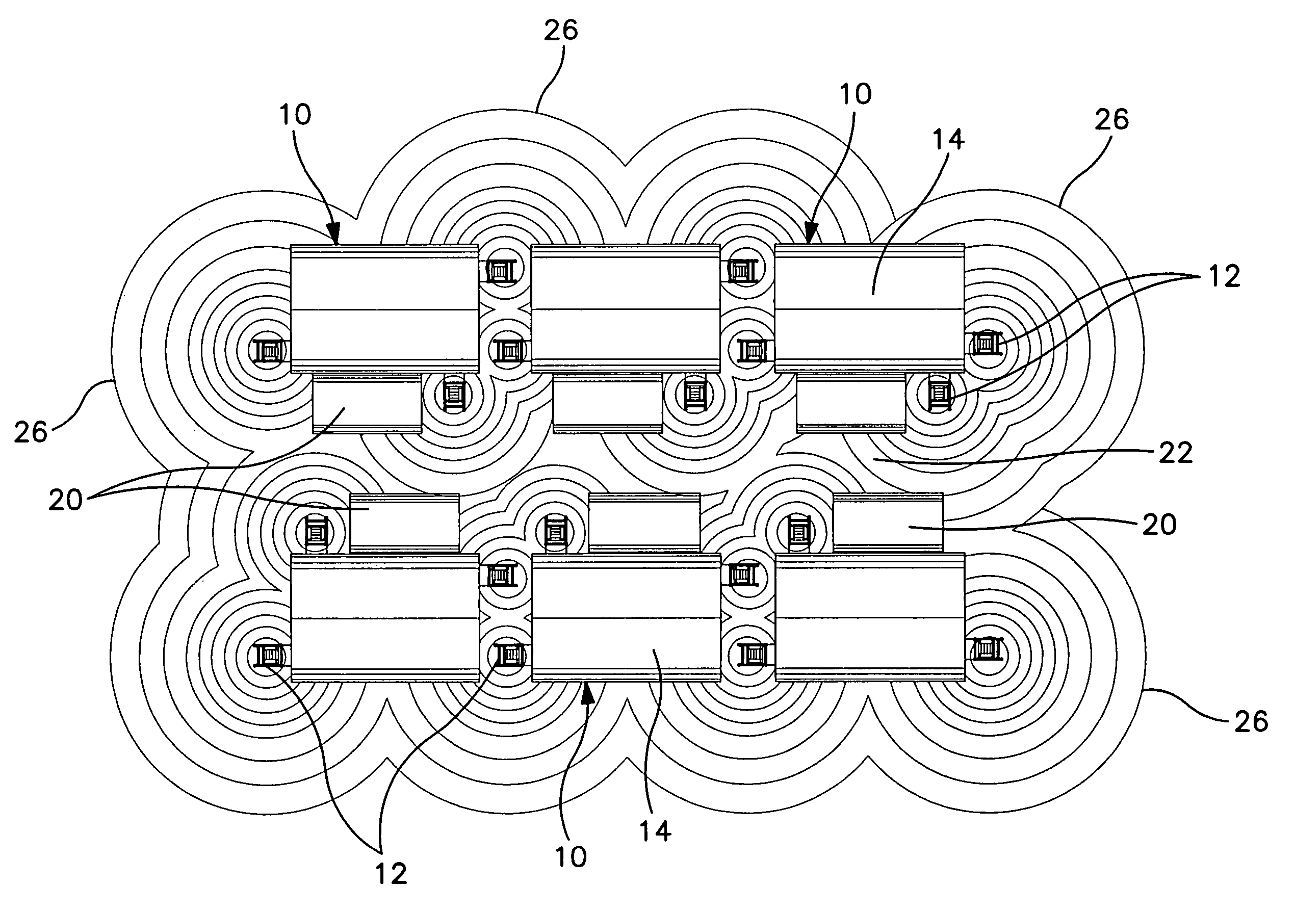 Method of minimizing cross contamination between clean air rooms in a common enclosure