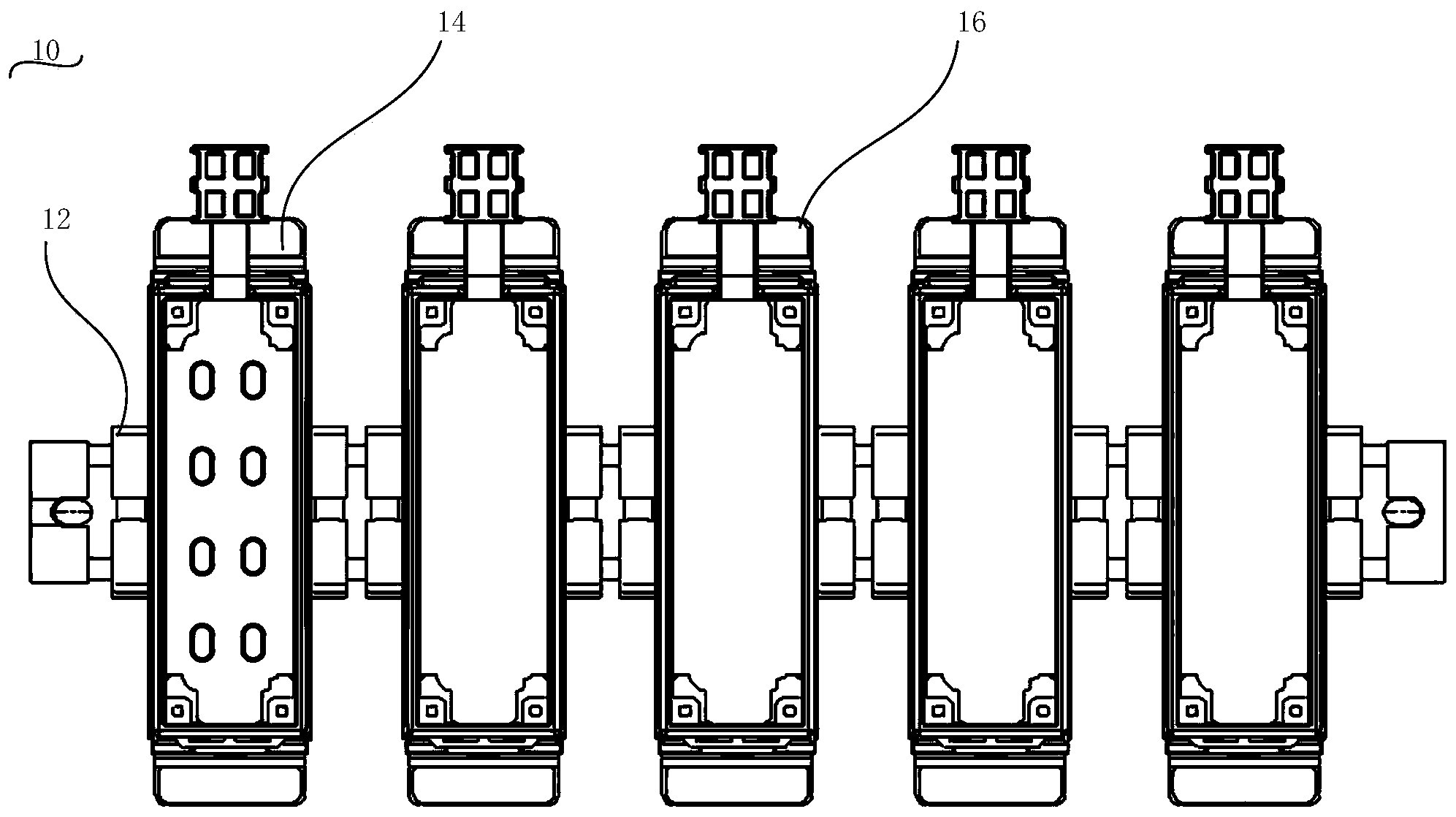 Photoelectric switching device and electrical switch cabinet provided with same