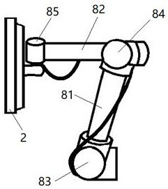 Mobile intelligent screen and lamplight interaction system