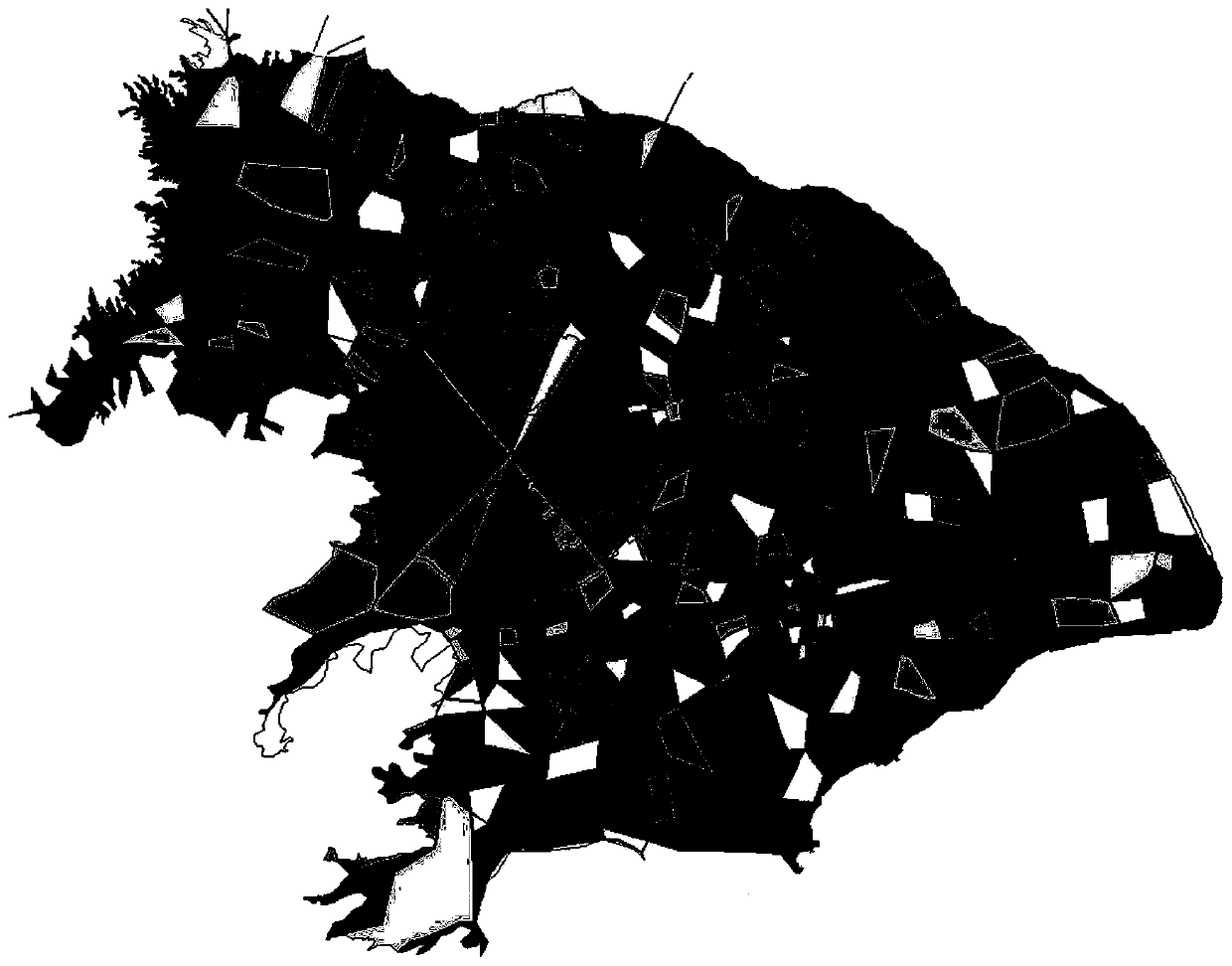 Determination method of river non-point source pollution load in plain river network area based on grid processing