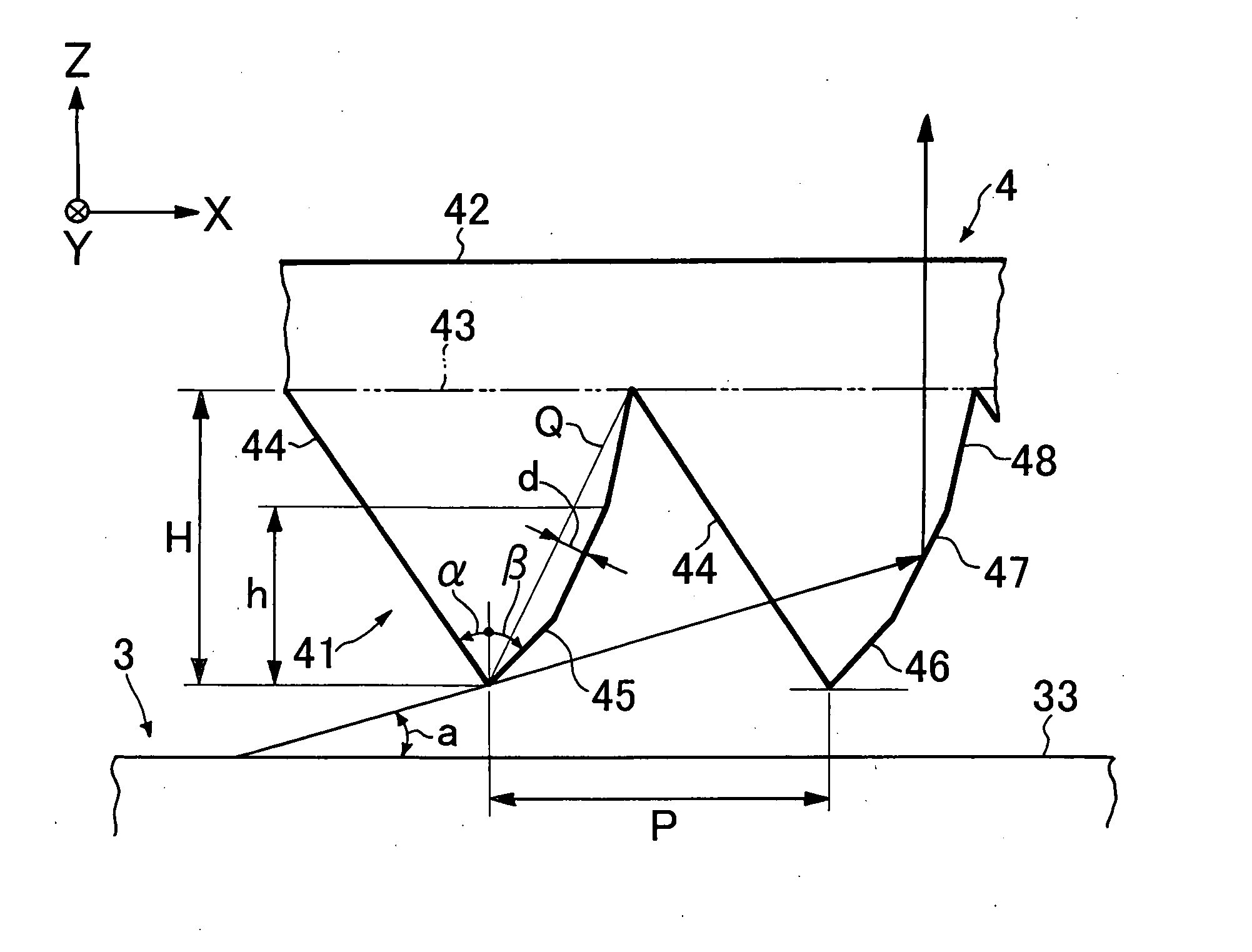 Light deflection element and light source apparatus using the same