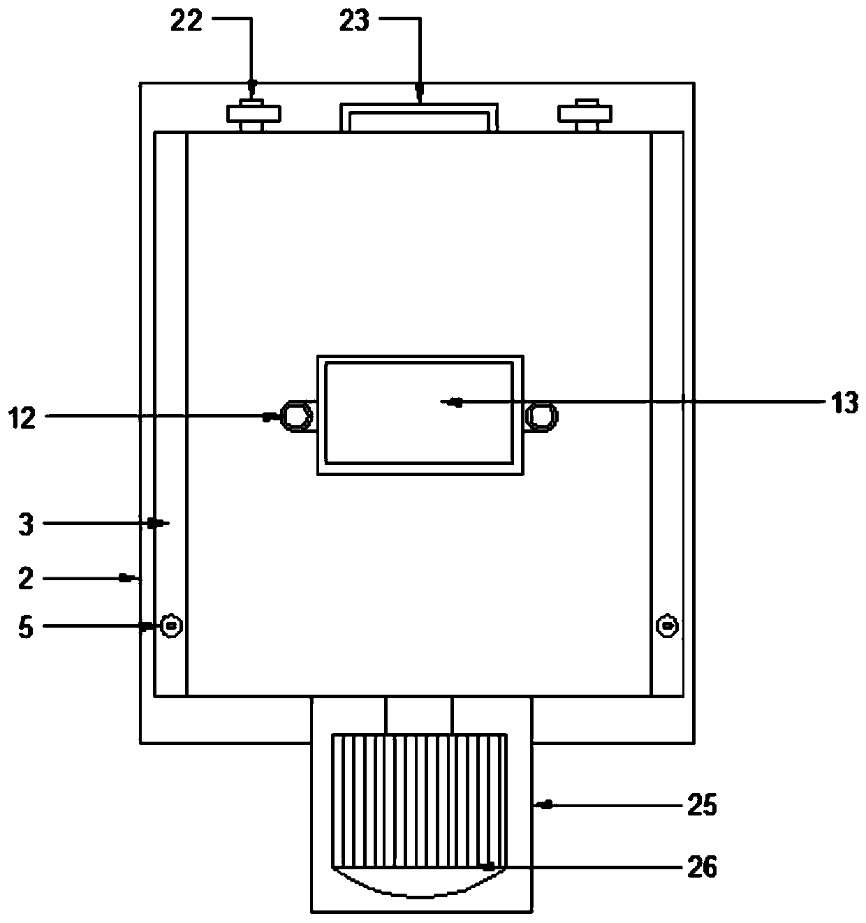 A charcoal-grilled drum-type roast duck device