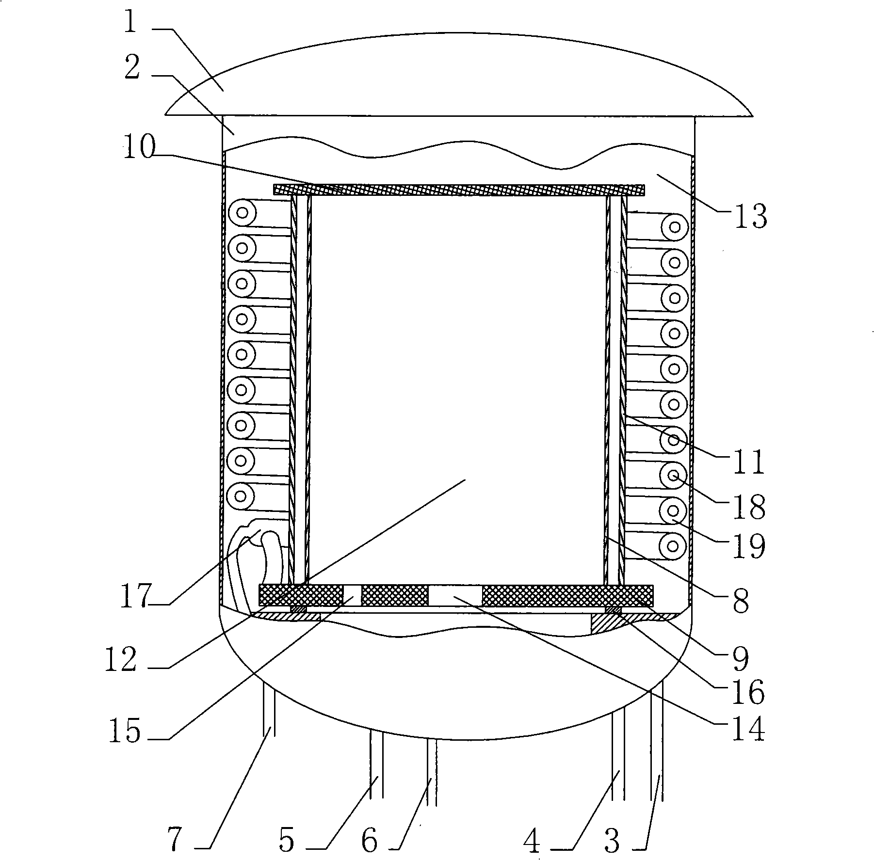 Vulcanizing tank