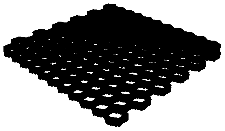 Segmented wave-absorbing honeycomb composite material with corrugated structure and preparation method thereof