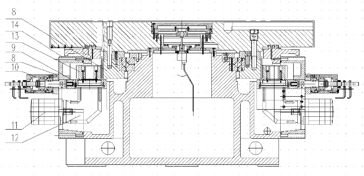 Numerically-controlled vertical turning and milling combined processing center working platform