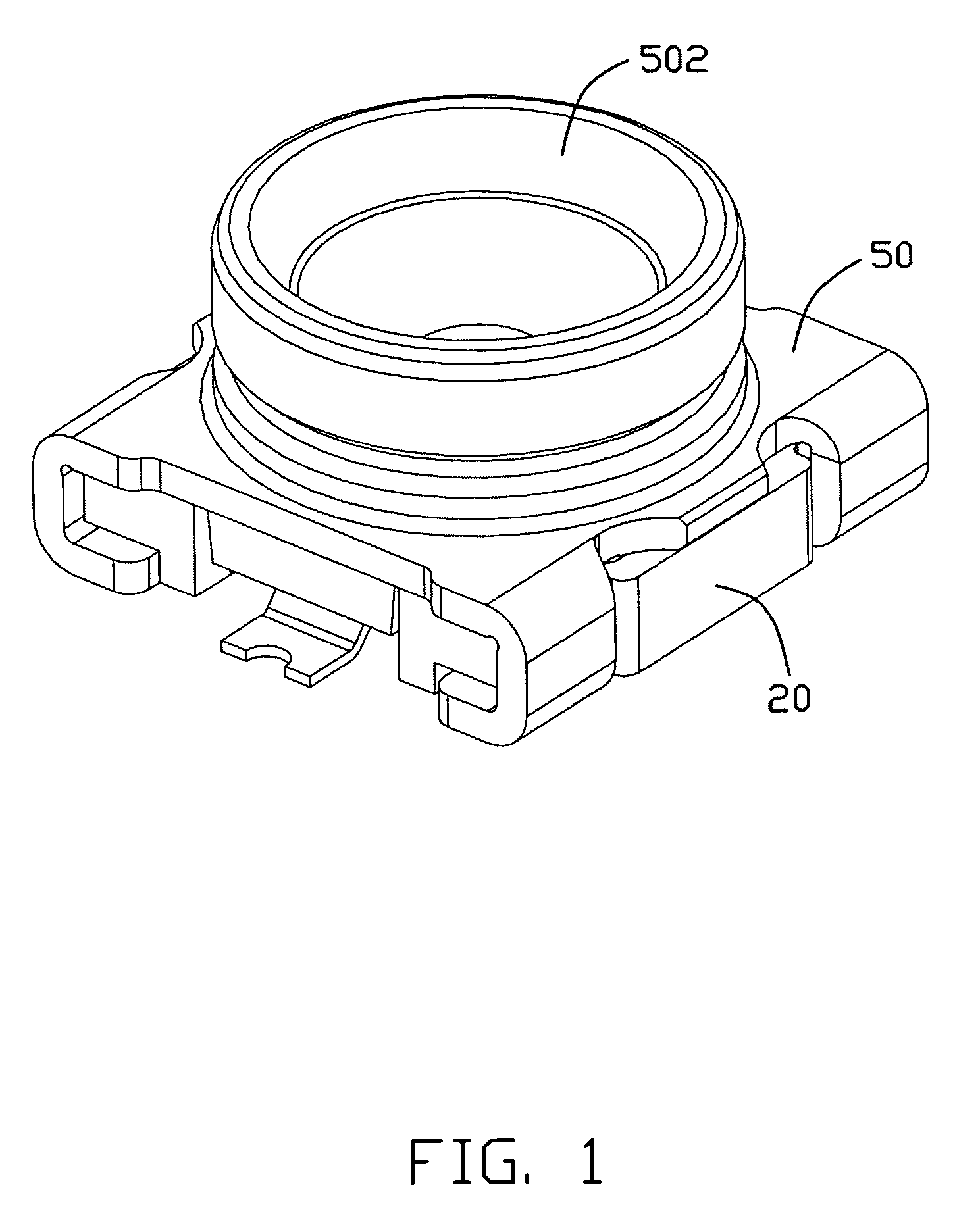 RF connector having contact terminal set with movable bridge