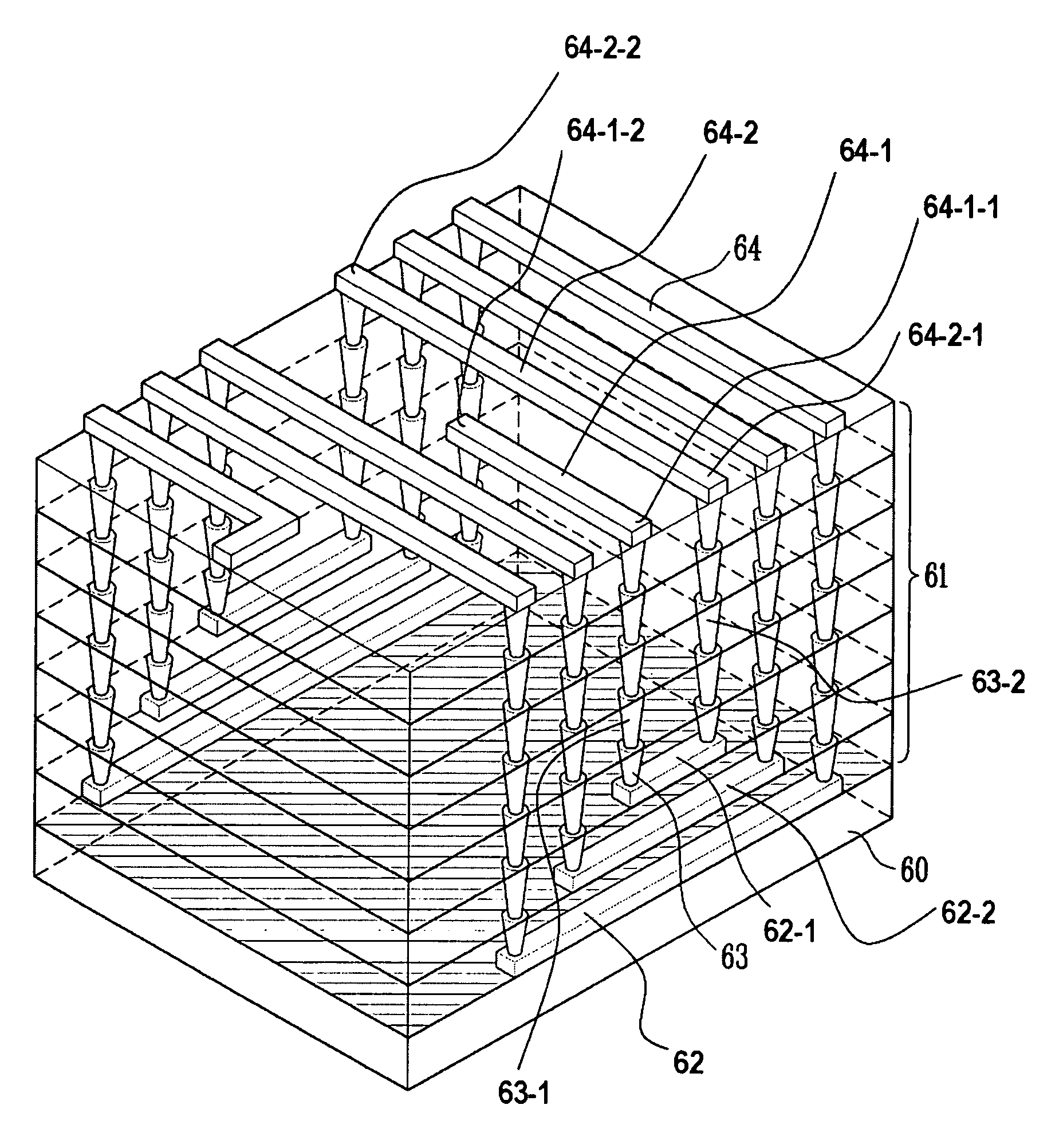 Vertically formed inductor and electronic device having the same