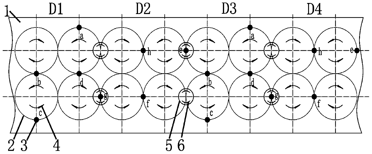 Weaving method of variable-mesh knotless net