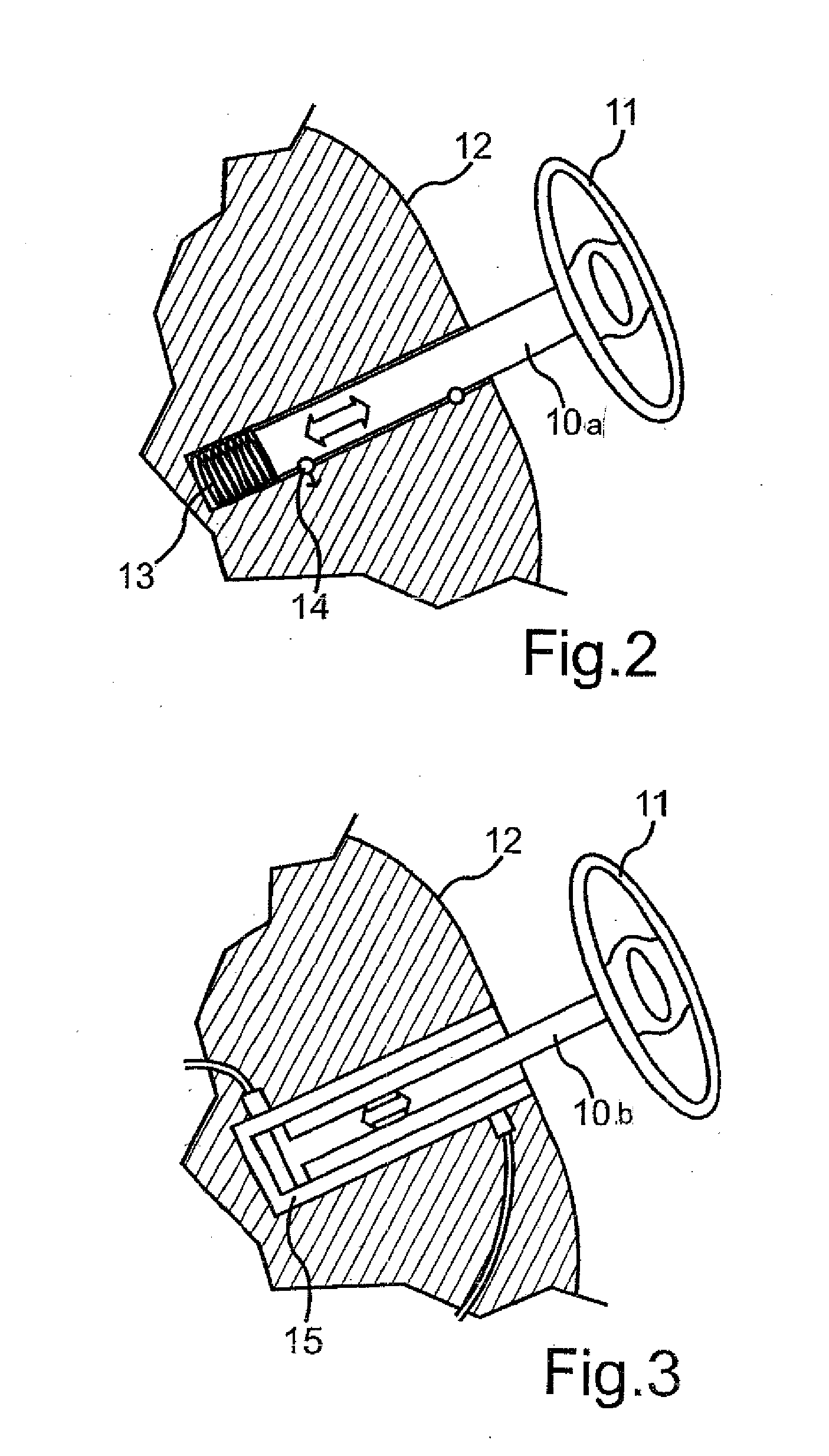 Motor vehicle with retractable steering wheel