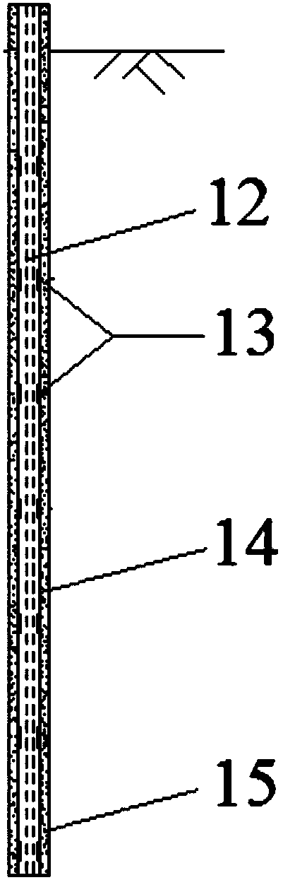 Test method for indoor test device using post-grouting simulated cast-in-place piles