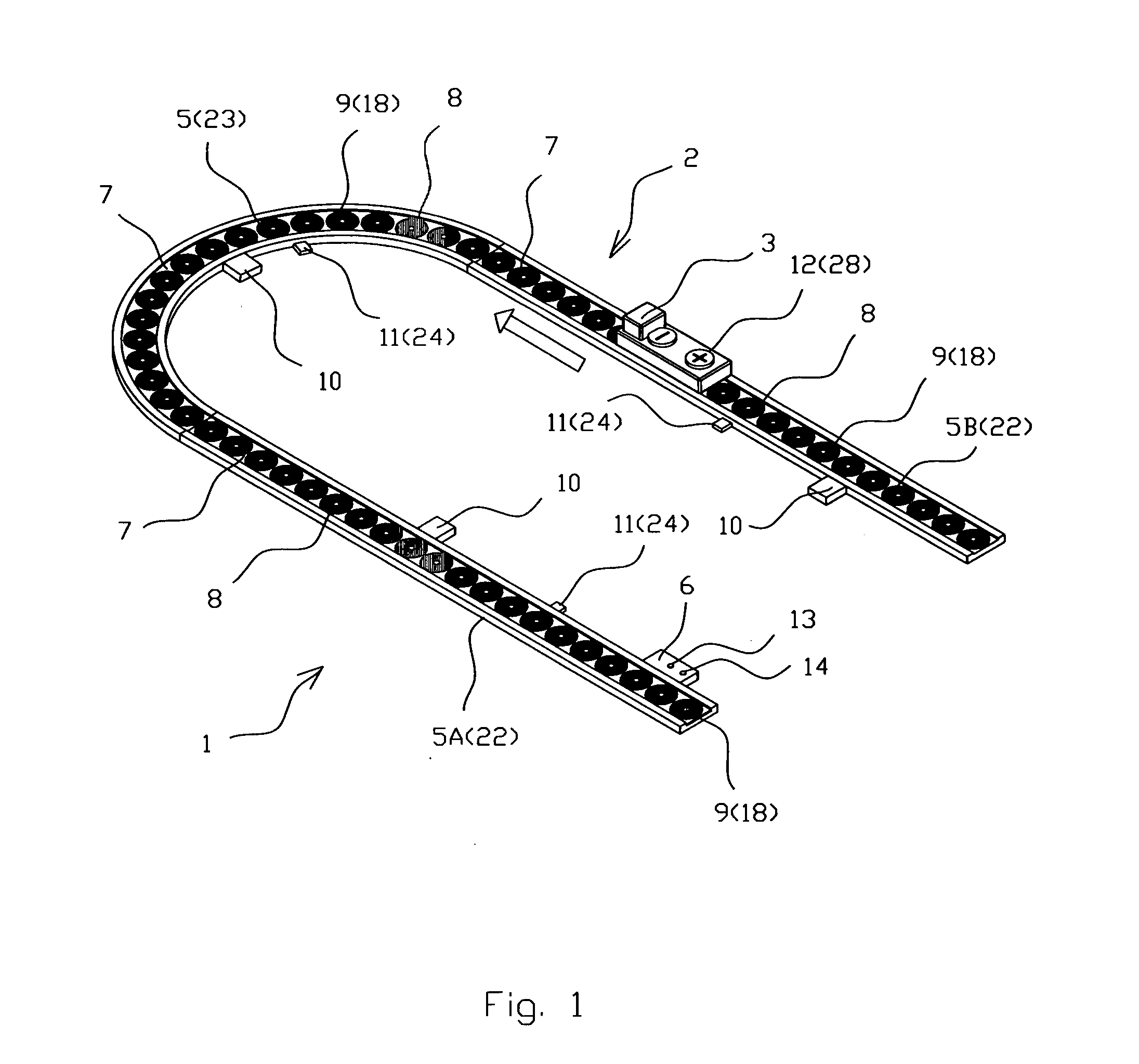 Switching electromagnetic moving system